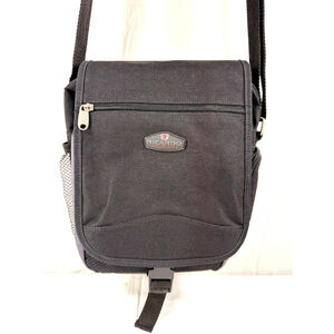 Ricardo Beverly Hills black adjustable Crossbody organizer travel bag black